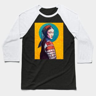 Ukrainian woman in vyshyvanka pop art Baseball T-Shirt